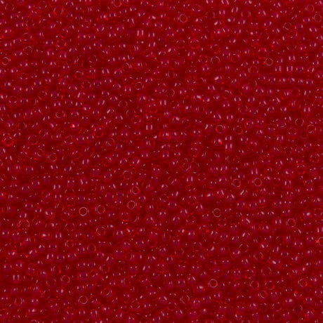 Toho Round Seed Bead 15/0 Transparent Ruby (5B)