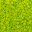 Miyuki Round Seed Bead 11/0 Matte Transparent Lime (143F)