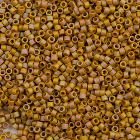 25g Miyuki Delica Seed Bead 11/0 Matte Opaque Glazed Honey Bee AB DB2303