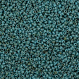 50g Miyuki Round Seed Bead 11/0 Opaque Seafoam Green Picasso (4514)