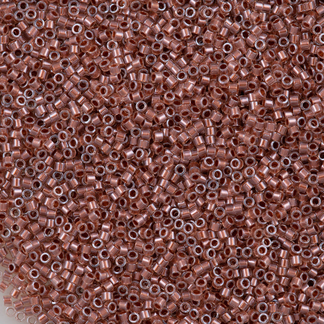 Miyuki Delica Seed Bead 11/0 Inside Dyed Color Pink Copper DB1704