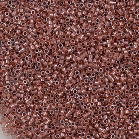 Miyuki Delica Seed Bead 11/0 Inside Dyed Color Pink Copper DB1704