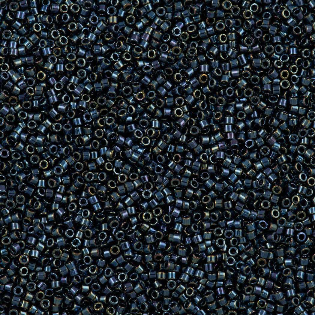 Miyuki Delica Seed Bead 11/0 Gunmetal Iris 7g Tube DB6