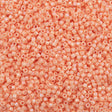 Miyuki Delica Seed Bead 11/0 Opaque Peachy Coral Gold Luster DB207