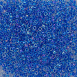 Miyuki Delica Seed Bead 11/0 Blue AB 2-inch Tube DB77