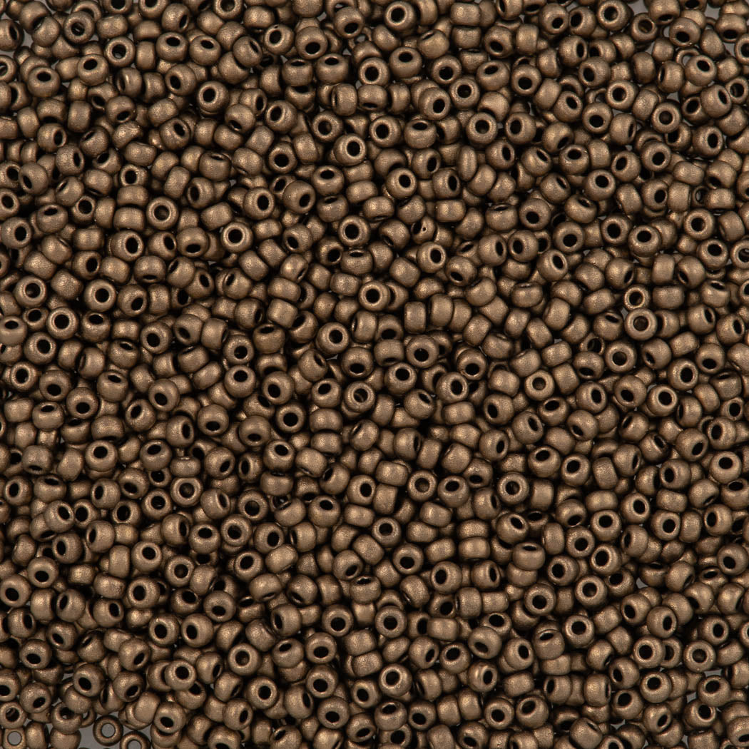 Miyuki Round Seed Bead 11/0 Metallic Matte Bronze (2006)