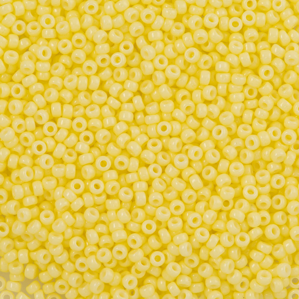 Miyuki Round Seed Bead 11/0 Duracoat Opaque Dyed Light Lemon Ice (4451)