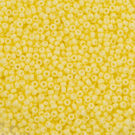 Miyuki Round Seed Bead 11/0 Duracoat Opaque Dyed Light Lemon Ice (4451)