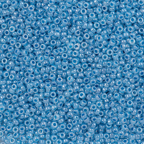 50g Miyuki Round Seed Bead 11/0 Aqua Ceylon (537)