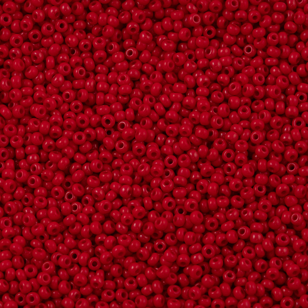 Czech Seed Bead 11/0 Opaque Dark Red (93210)