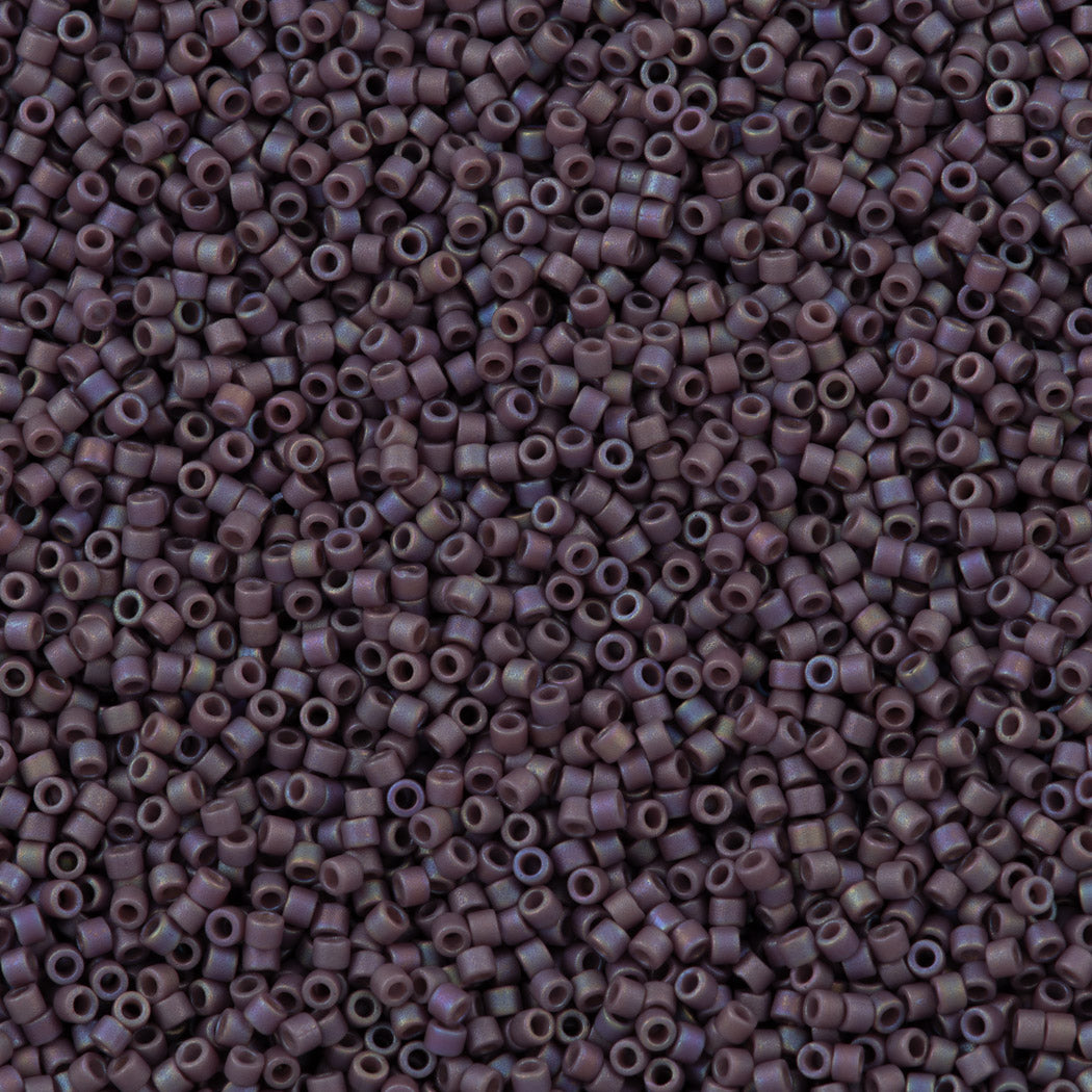 25g Miyuki Delica Seed Bead 11/0 Matte Opaque Glazed Sea Lavender AB DB2322