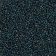 50g Miyuki Round Seed Bead 11/0 Opaque Dark Teal Picasso (4516)