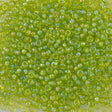 Miyuki Round Seed Bead 6/0 Transparent Lime AB (258)