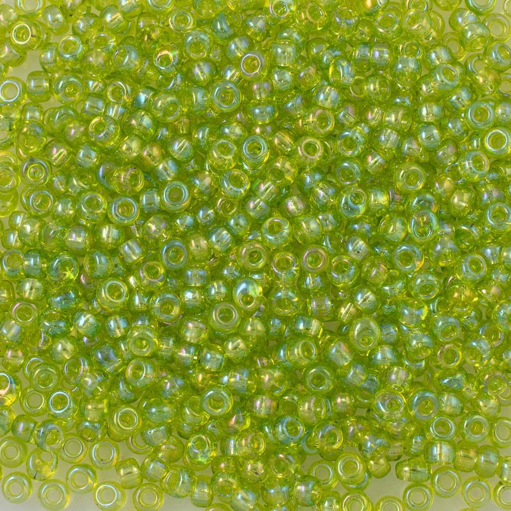 Miyuki Round Seed Bead 6/0 Transparent Lime AB (258)