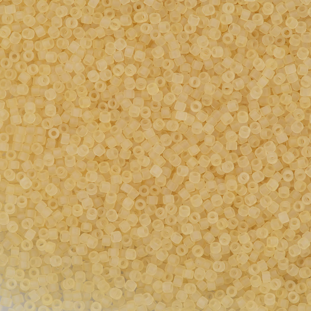 25g Miyuki Delica Seed Bead 11/0 Matte Corn Silk DB382