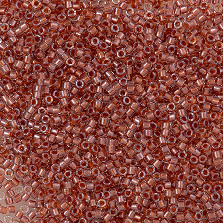 Miyuki Delica Seed Bead 11/0 Inside Dyed Color Auburn 2-inch Tube DB915