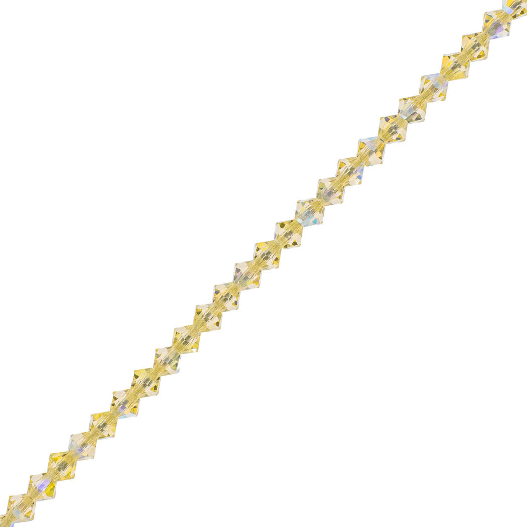 31 Preciosa Crystal 4mm Bicone Bead Jonquil AB (80100AB)