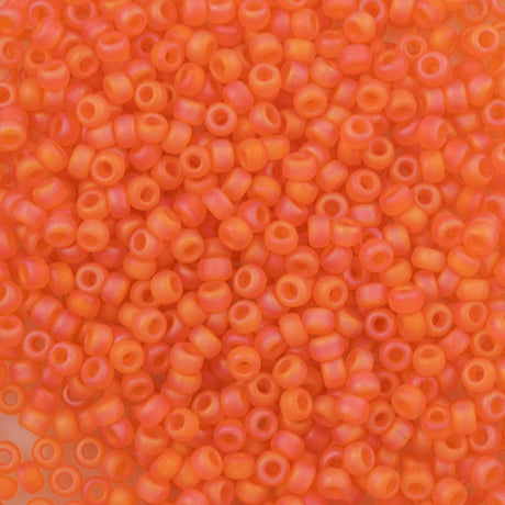 Miyuki Round Seed Bead 6/0 Matte Orange AB (138FR)