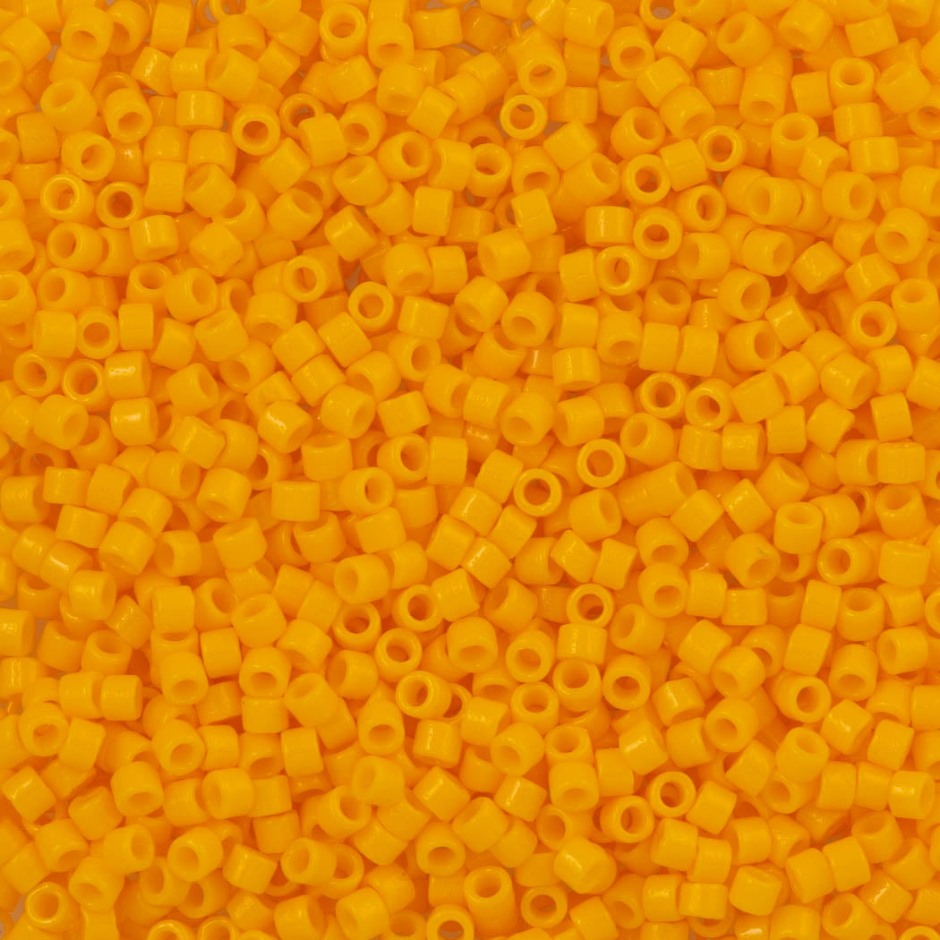 Miyuki Delica Seed Bead 11/0 Duracoat Dyed Opaque Light Squash 2-inch Tube DB2103