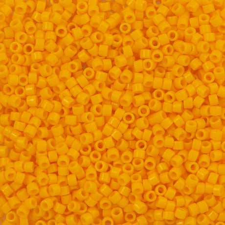 Miyuki Delica Seed Bead 11/0 Duracoat Dyed Opaque Light Squash 2-inch Tube DB2103