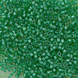 Miyuki Delica Seed Bead 11/0 Inside Dyed Color Green 2-inch Tube DB916