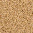 25g Miyuki Delica seed bead 11/0 Opaque Matte Light Butter Rum AB DB1591