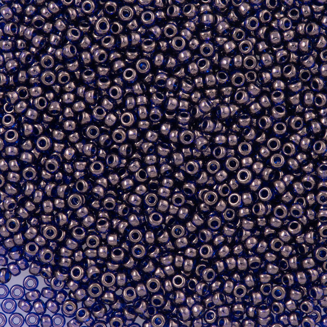 Miyuki Round Seed Bead 11/0 Dark Amethyst Gold Luster (308)