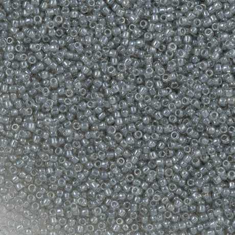 50g Toho Round Seed Bead 11/0 Transparent Black Diamond Luster (112)