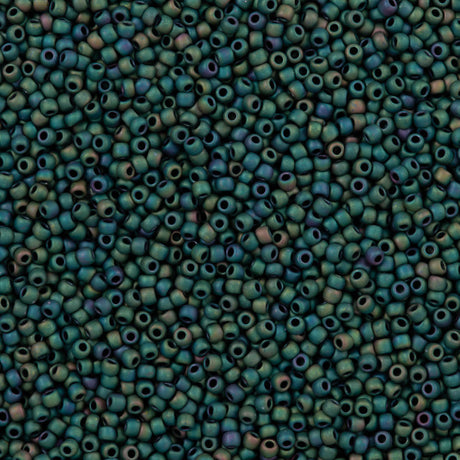 50g Toho Round Seed Beads 11/0 Matte Aquarius (710)