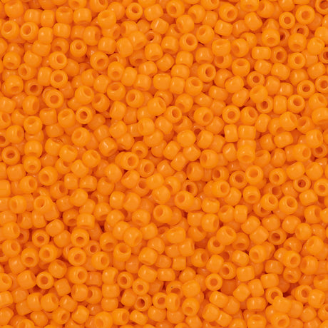 50g Toho Round Seed Bead 8/0 Opaque Orange (42D)