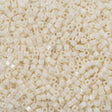 Miyuki 1.8mm Cube Seed Bead Opaque Eggshell Luster 8g Tube (421)