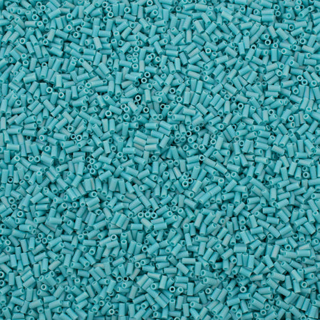 Miyuki 3mm Bugle Bead Opaque Matte Turquoise AB (412FR)