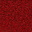 Miyuki Delica Seed Bead 11/0 Silver Lined Dyed Christmas Red 2-inch Tube DB602