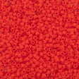 Miyuki Delica Seed Bead 11/0 Matte Opaque Red Coral 2-inch Tube DB757