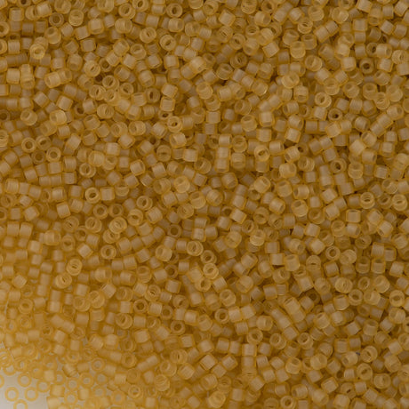 25g Miyuki Delica seed bead 11/0 Matte Transparent Dyed Sand DB771