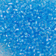 Miyuki Hex Cut Delica Seed Bead 10/0 Transparent Blue Sea AB 2-inch Tube DBMC176