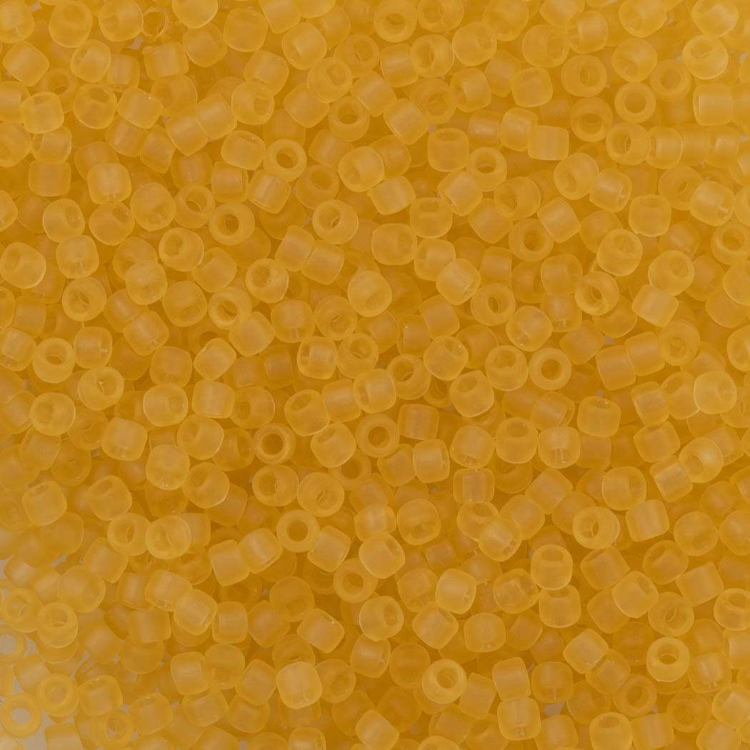 50g Toho Round Seed Bead 11/0 Transparent Matte Amber (2F)