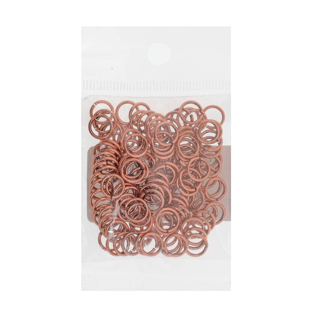 144pc Jump Ring 8mm Copper Plated I.D. 6mm 