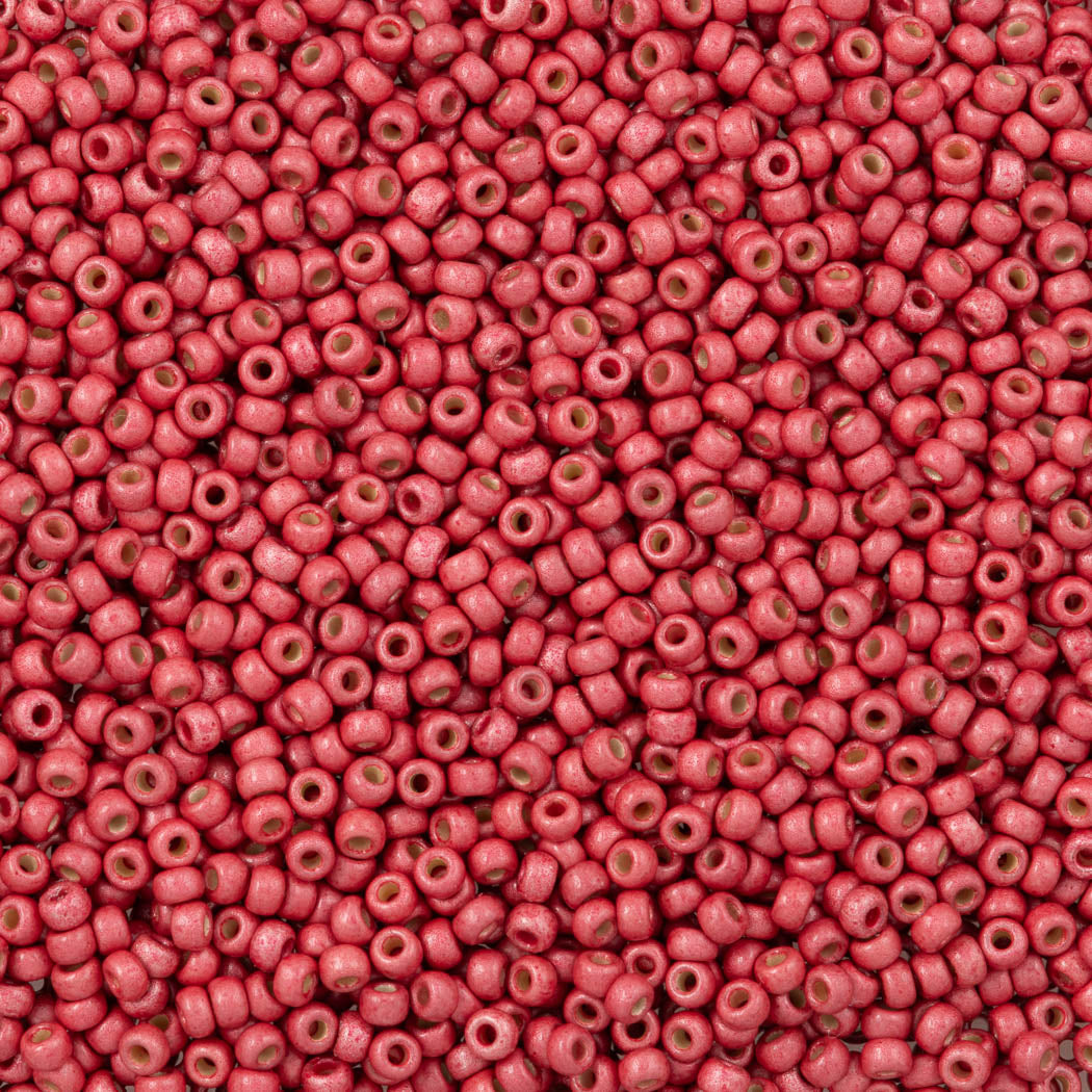 Miyuki Round Seed Bead 11/0 Duracoat Matte Galvanized Light Cranberry (4211F)