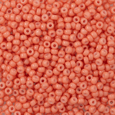 Miyuki Round Seed Bead 8/0 Duracoat Dyed Opaque Dark Salmon (4462)