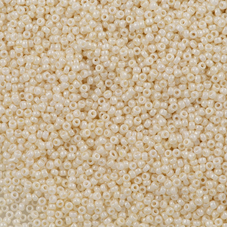 Miyuki Round Seed Bead 15/0 Cream Ceylon (594)