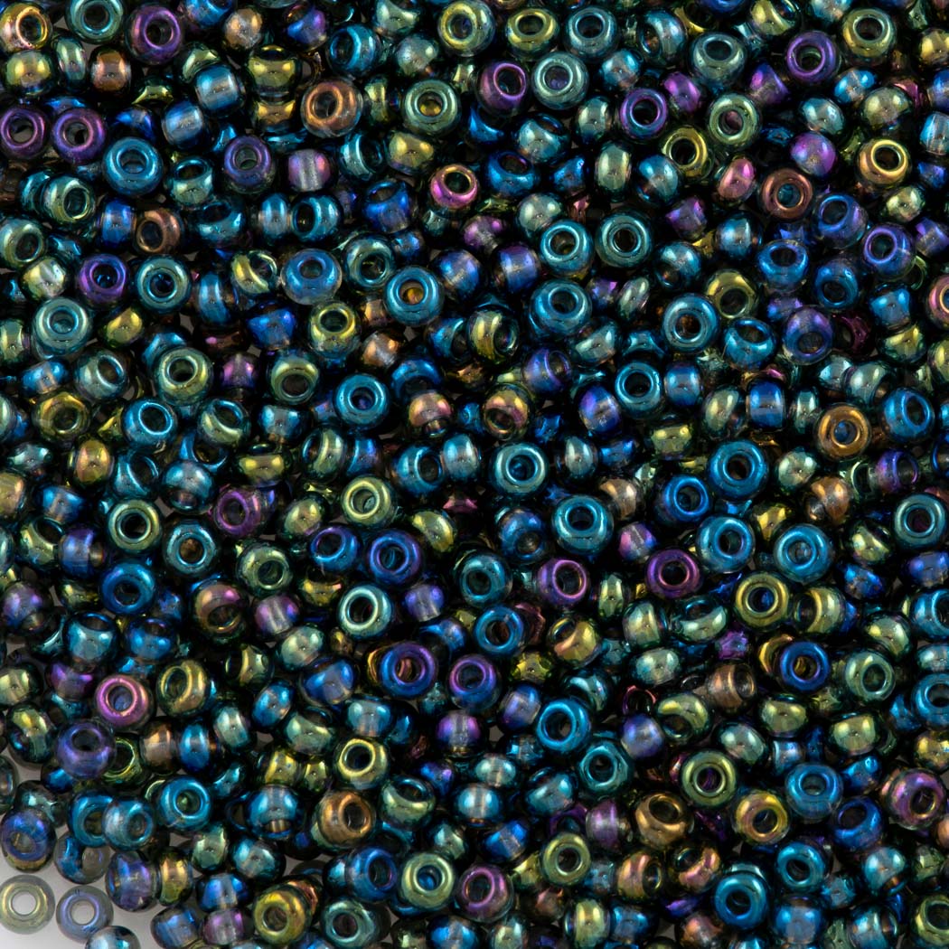 Czech Seed Bead 11/0 Black Diamond AB (41010)