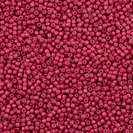 50g Toho Round Seed Bead 6/0 PermaFinish Galvanized Matte Orchid (563PFF)