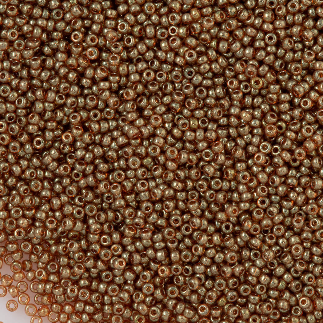 50g Miyuki Round Seed Bead 11/0 Topaz Gold Luster (311)