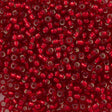 Miyuki Round Seed Bead 6/0 Silver Lined Ruby (141S)