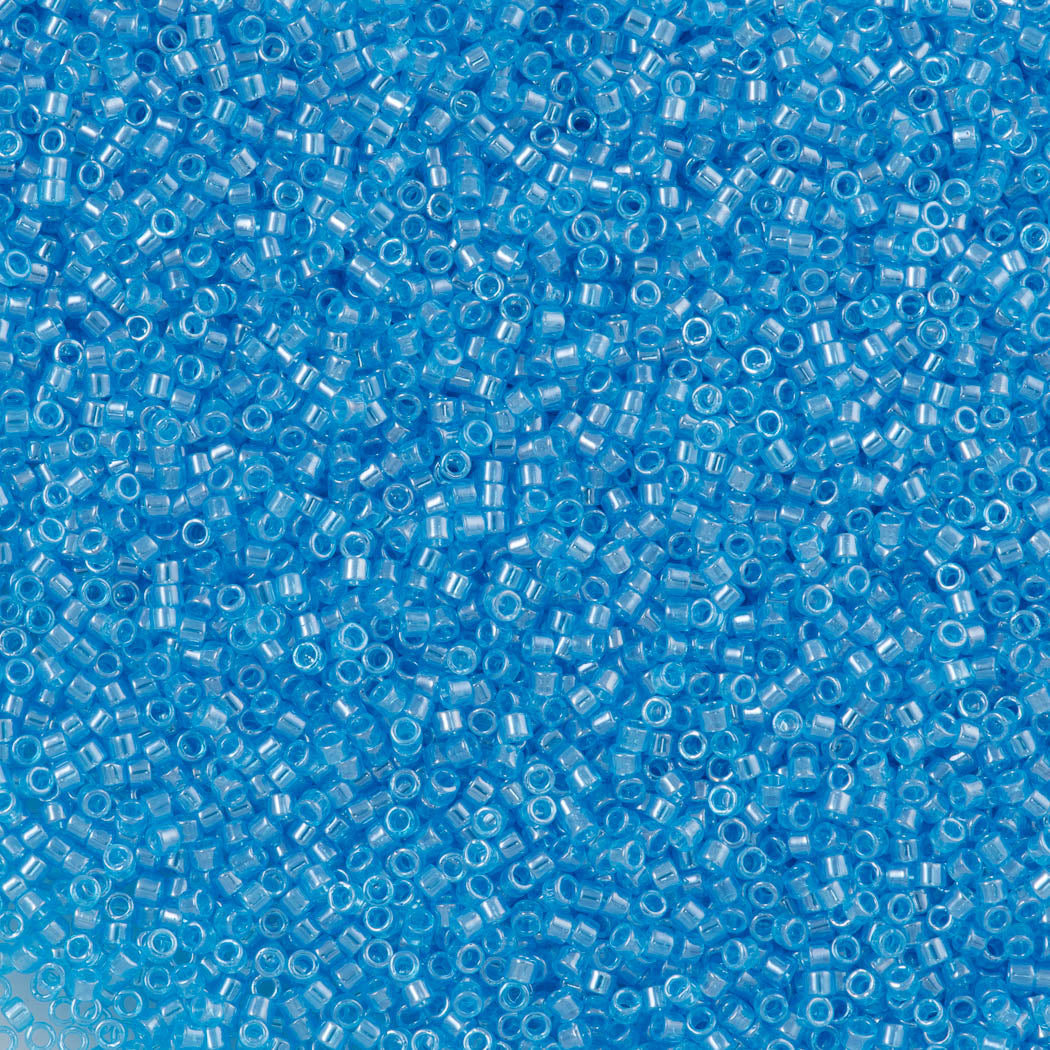 25g Miyuki Delica Seed Bead 11/0 Transparent Luster Dark Aqua DB1229