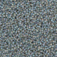 50g Toho Round Seed Bead 11/0 Transparent Matte Light Gray AB (176F)