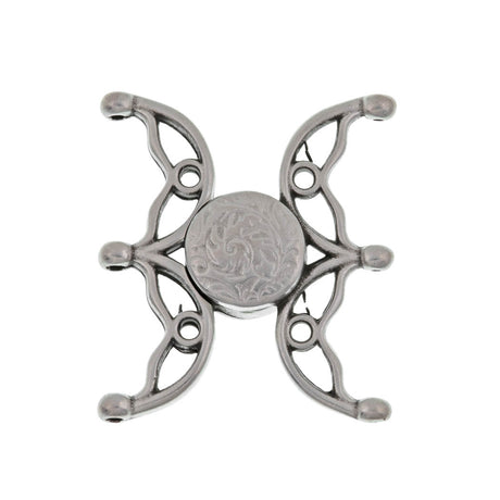 Cymbal Volakas III 8/0 Magnetic Clasp Antique Silver Plated