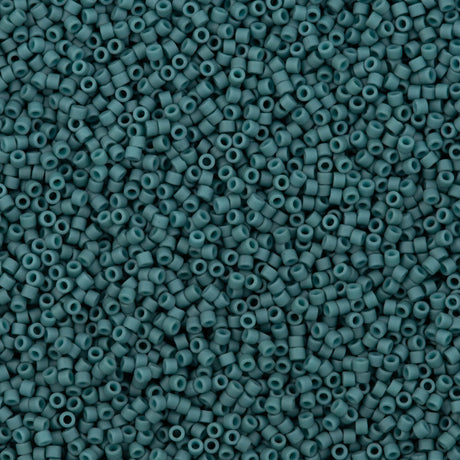 25g Miyuki Delica Seed Bead 11/0 Matte Glazed Luster Opaque Eucalyptus DB2407