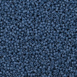 25g Miyuki Delica Seed Bead 11/0 Matte Glazed Luster Opaque Steel Blue DB2408